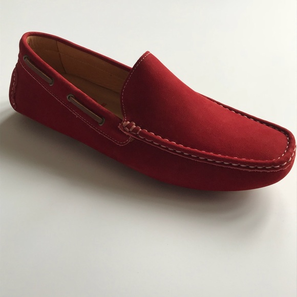 Red Leather Loafers - Picture 3 of 6